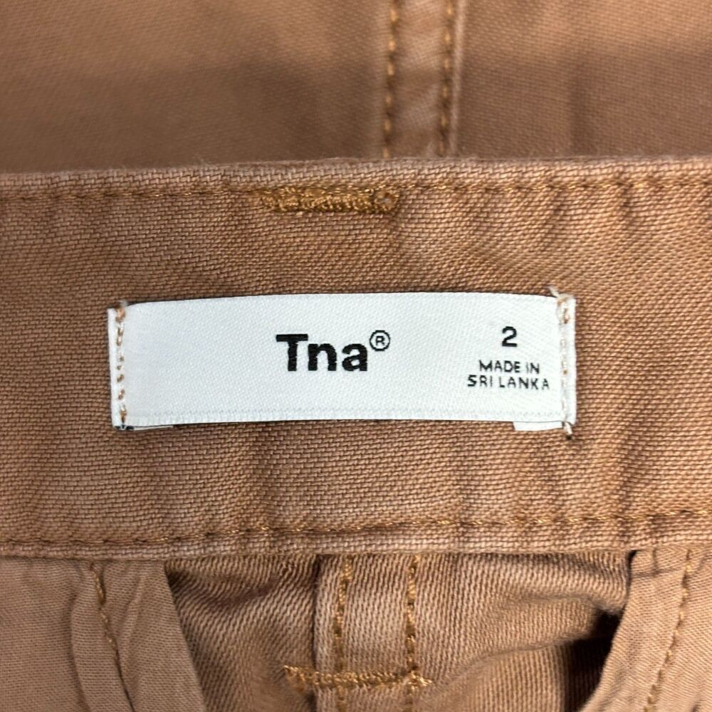 Tna Aritzia Women Utility Cargo Pants Size 2 Cotton Wide Leg C068 -21 - Picture 10 of 16